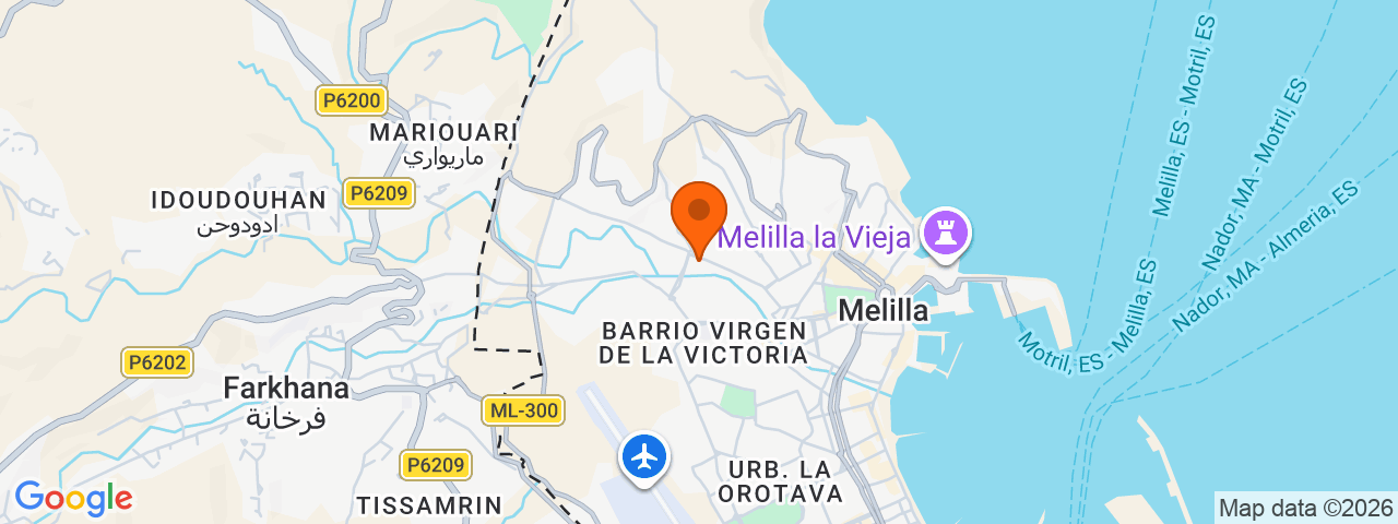 Map preview for Melilla