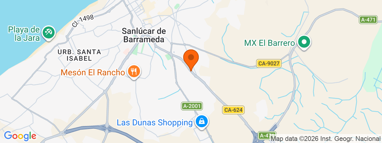 Map preview for Sanlúcar de Barrameda