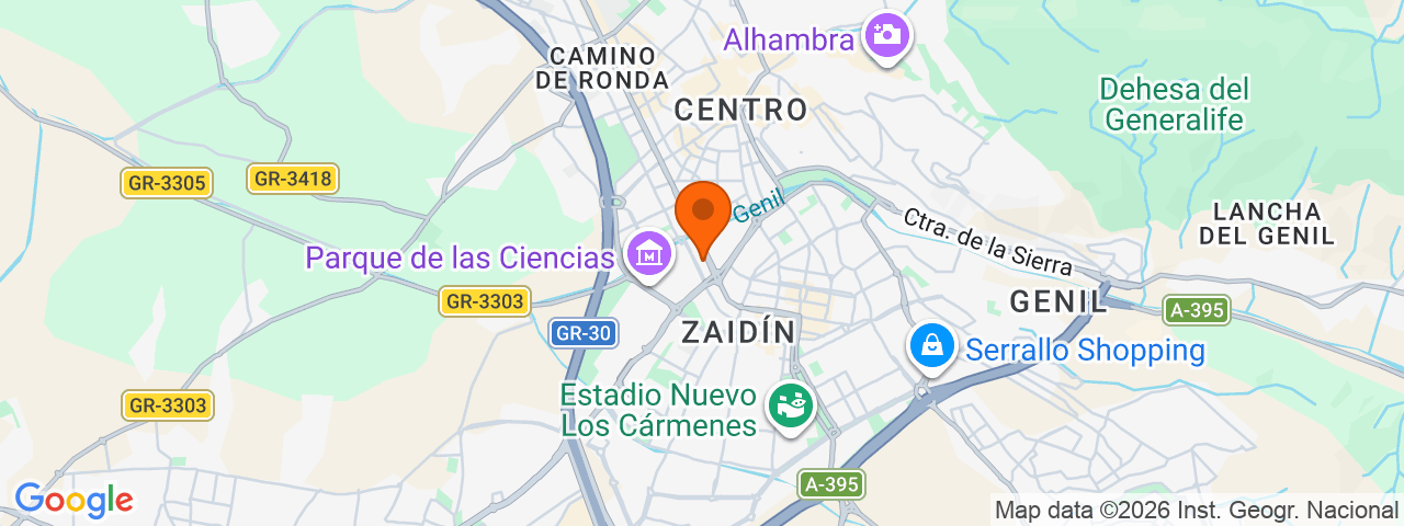 Map preview for Granada - Zaidín