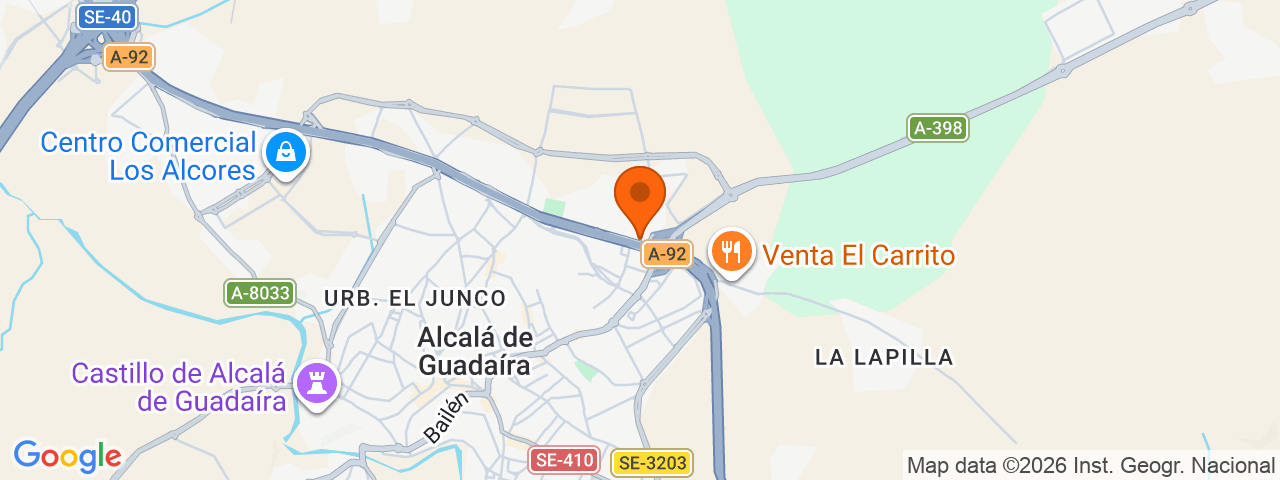 Map preview for Alcalá de Guadaíra