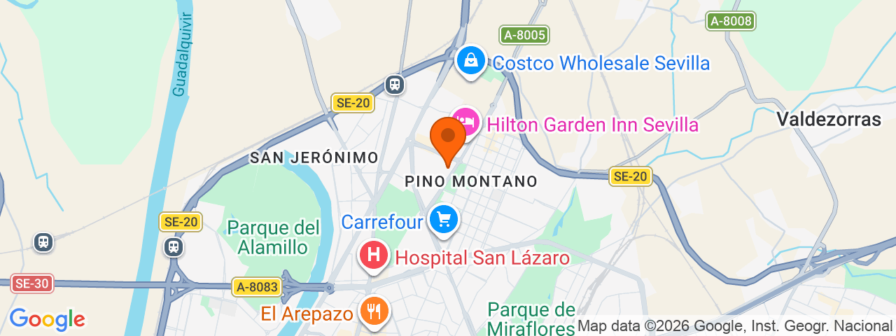 Map preview for Sevilla - Pino Montano