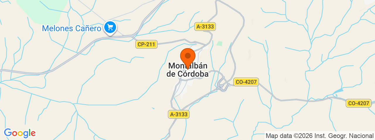 Map preview for Montalbán de Córdoba