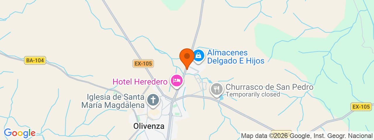 Map preview for Comarca de Olivenza