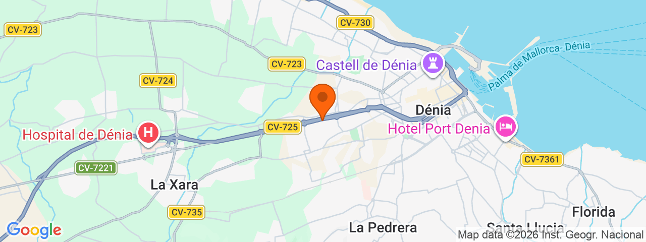 Map preview for Denia