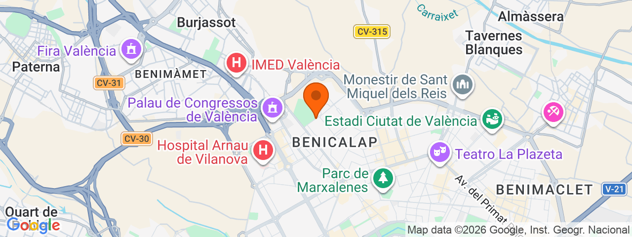 Map preview for Valencia