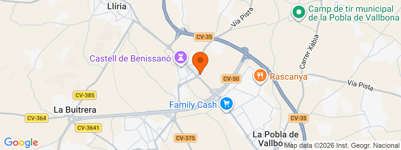 Map preview for Benisanó