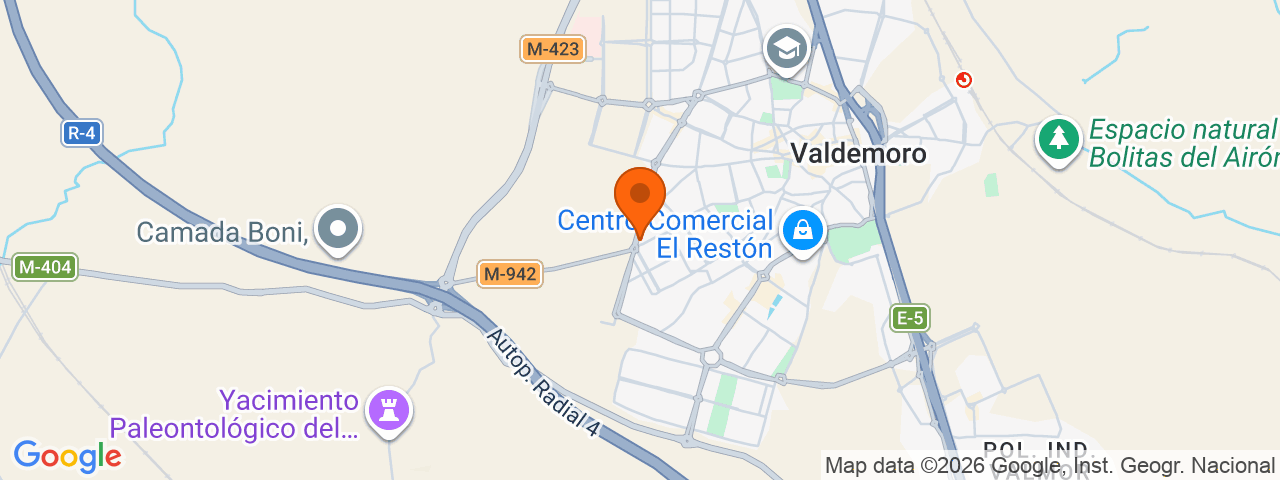 Map preview for Valdemoro