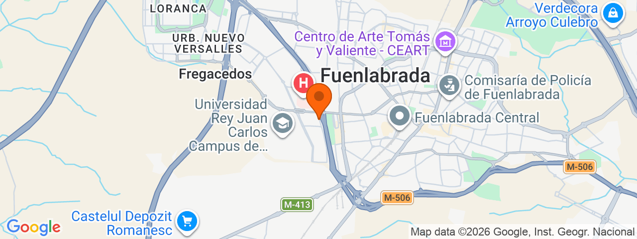Map preview for Fuenlabrada - Universidad