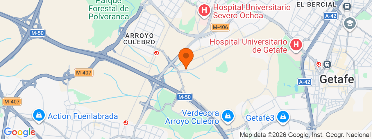 Map preview for Leganés