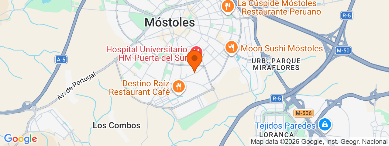 Map preview for Móstoles