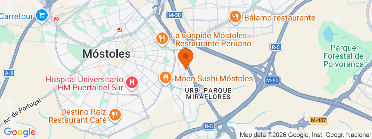 Map preview for Móstoles - Furgonetas