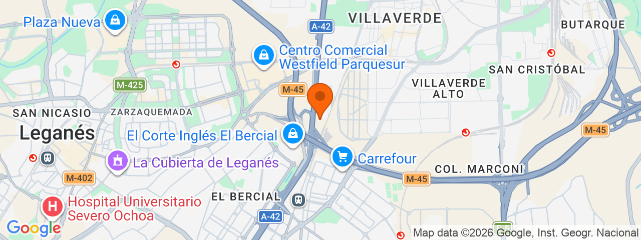 Map preview for Getafe