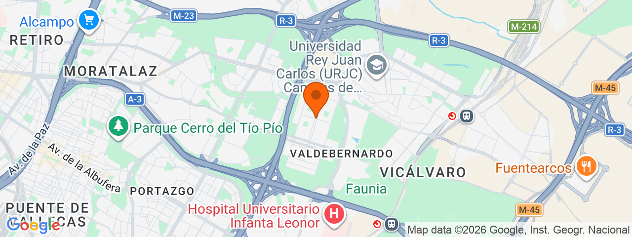 Map preview for Vicálvaro