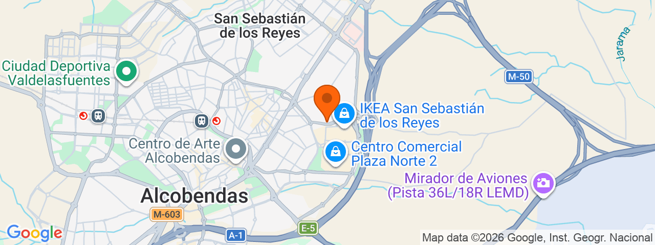 Map preview for San Sebastián de los Reyes