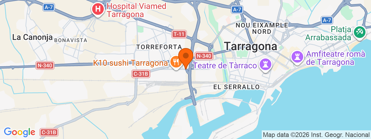 Map preview for Tarragona - Polígono Francolí