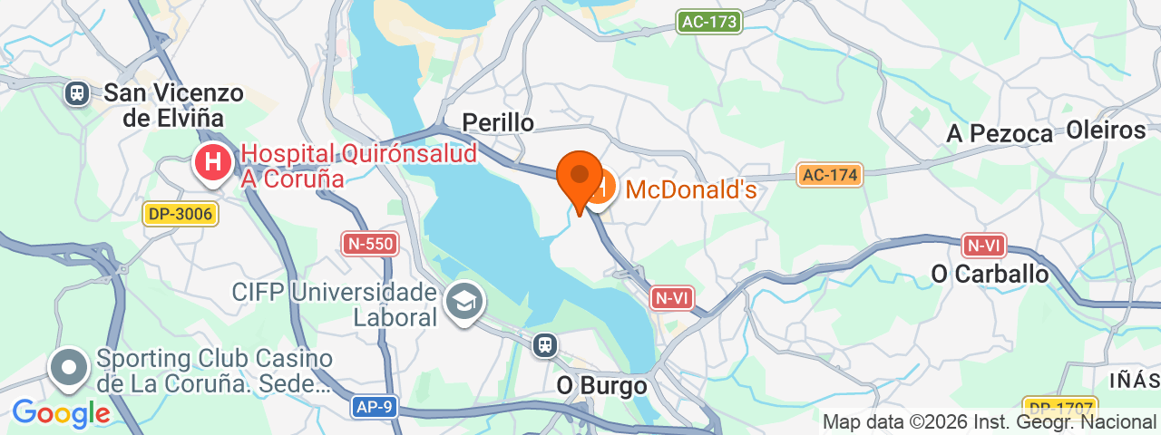 Map preview for La Coruña - Oleiros