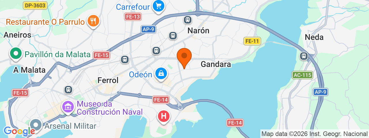 Map preview for Ferrol